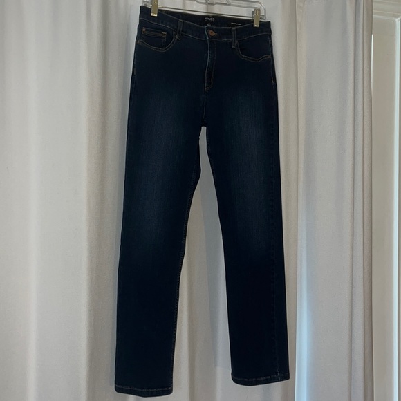 Jones New York Denim - Jones New York Lexington Straight Indigo Jean. Size 6.
